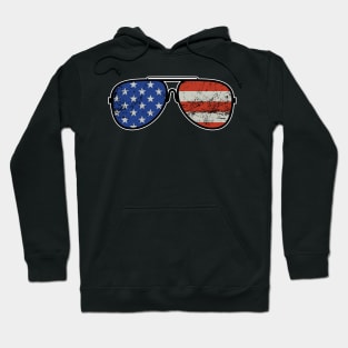 Stars and Stripes American Sunglasses Gift Hoodie